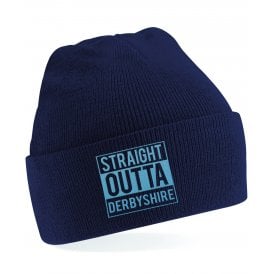 Straight Outta Derbyshire Embroidered Kids Beanie