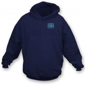 Straight Outta Derbyshire Embroidered Left Breast Logo Hooded Sweatshirt