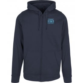 Straight Outta Derbyshire Embroidered Left Breast Logo Zip Hooded Sweatshirt