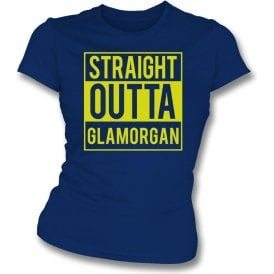 Straight Outta Glamorgan Womens Slim Fit T-Shirt
