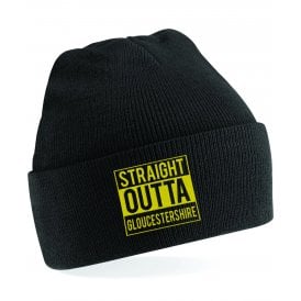 Straight Outta Gloucestershire Embroidered Kids Beanie