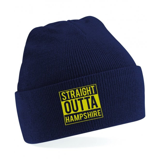 Straight Outta Hampshire Embroidered Kids Beanie