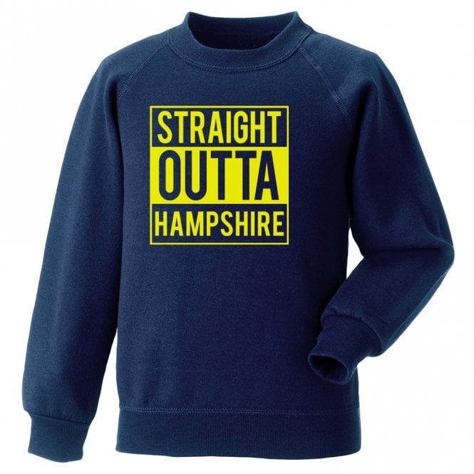 Straight Outta Hampshire Kids Sweatshirt