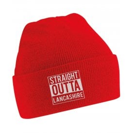Straight Outta Lancashire Embroidered Kids Beanie