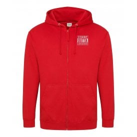 Straight Outta Lancashire Embroidered Left Breast Logo Zip Hooded Sweatshirt