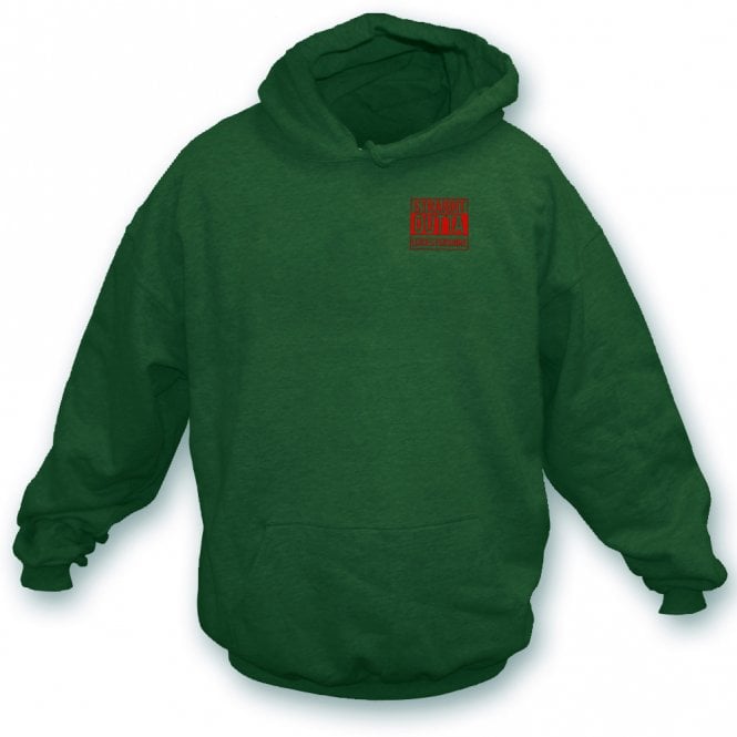 Straight Outta Leicestershire Embroidered Left Breast Logo Hooded Sweatshirt