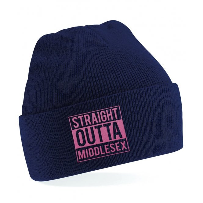 Straight Outta Middlesex Embroidered Kids Beanie