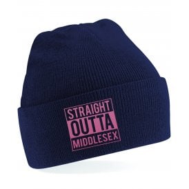 Straight Outta Middlesex Embroidered Kids Beanie