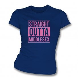 Straight Outta Middlesex Womens Slim Fit T-Shirt
