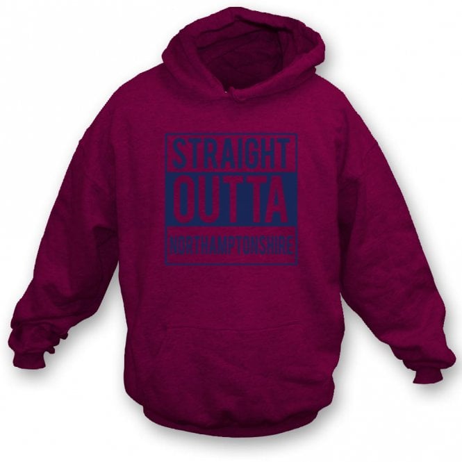 Straight Outta Northamptonshire Kids Hooded Sweatshirt