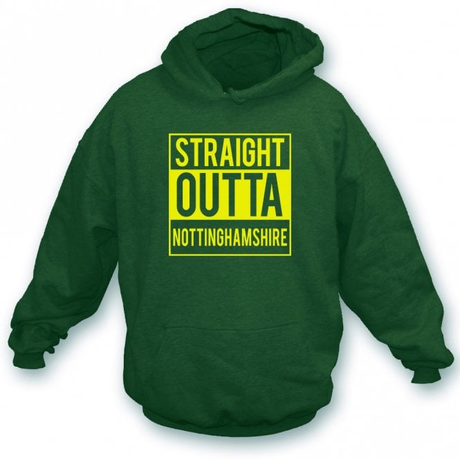 Straight Outta Nottinghamshire Kids Hooded Sweatshirt