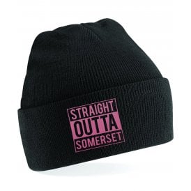 Straight Outta Somerset Embroidered Kids Beanie