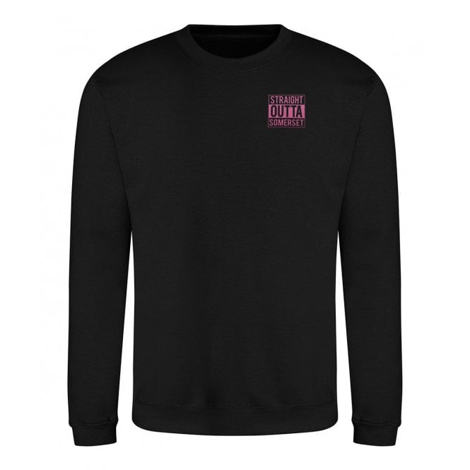 Straight Outta Somerset Embroidered Left Breast Logo Sweatshirt