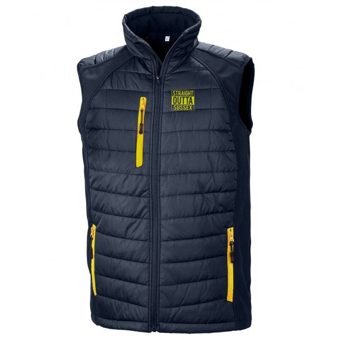 Straight Outta Sussex Embroidered Gilet