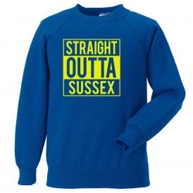Straight Outta Sussex Kids Sweatshirt