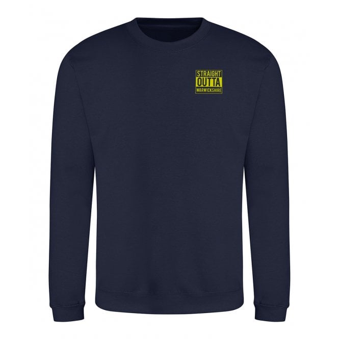 Straight Outta Warwickshire Embroidered Left Breast Logo Sweatshirt