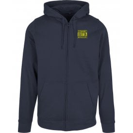 Straight Outta Warwickshire Embroidered Left Breast Logo Zip Hooded Sweatshirt