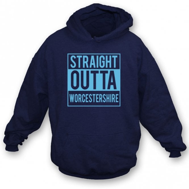 Straight Outta Worcestershire Kids Hooded Sweatshirt