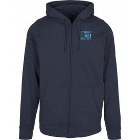 Straight Outta Yorkshire Embroidered Left Breast Logo Zip Hooded Sweatshirt