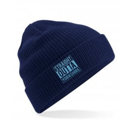 Straight Outta Yorkshire Embroidered Organic Cotton Beanie