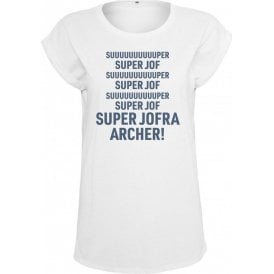 Super Jofra Archer (England) Chant Womens Extended Shoulder T-Shirt