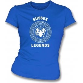 Sussex Legends (Ramones Style) Womens Slim Fit T-Shirt