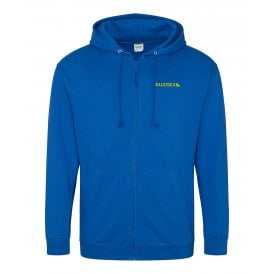 Sussex Region Embroidered Left Breast Logo Zip Hooded Sweatshirt