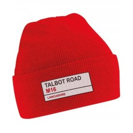 Talbot Road M16 (Lancashire) Embroidered Kids Beanie