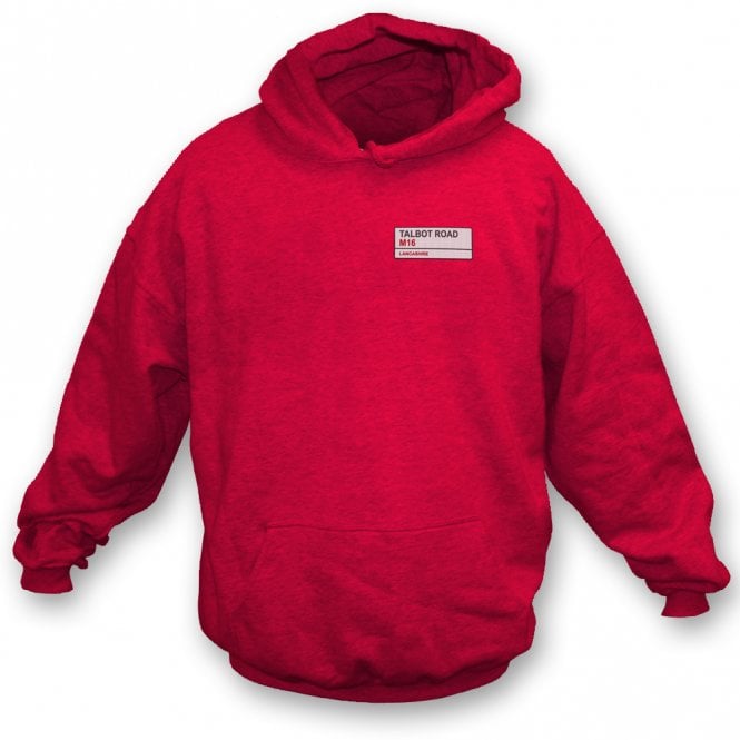 Talbot Road M16 (Lancashire) Embroidered Left Breast Logo Hooded Sweatshirt