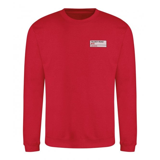 Talbot Road M16 (Lancashire) Embroidered Left Breast Logo Sweatshirt