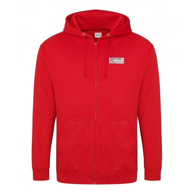 Talbot Road M16 (Lancashire) Embroidered Left Breast Logo Zip Hooded Sweatshirt