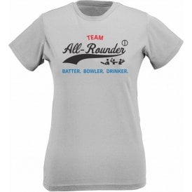 Team All-Rounder (Sport Grey) Womens Slim Fit T-Shirt