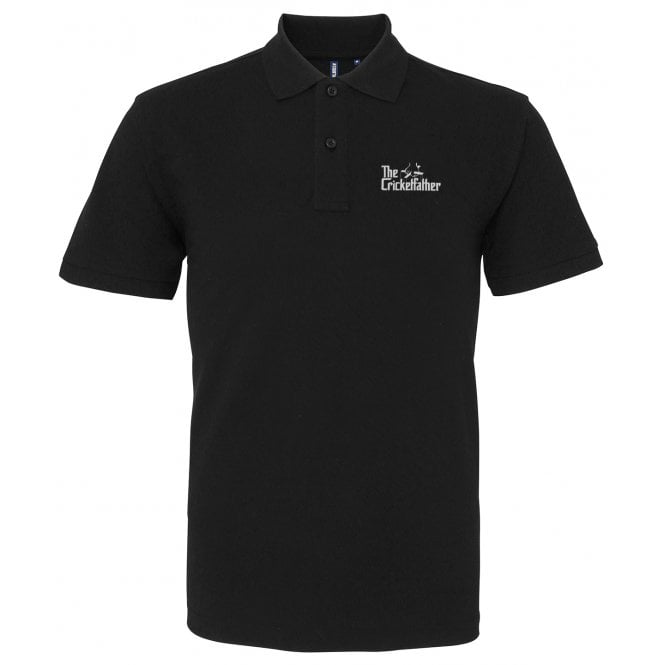 The Cricketfather Embroidered Left Breast Logo Polo Shirt
