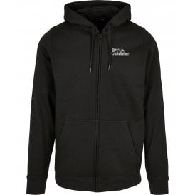 The Cricketfather Embroidered Left Breast Logo Zip Hooded Sweatshirt