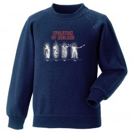 The Evolution Of England (All Rounder Edition) Kids Sweatshirt