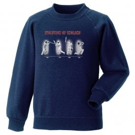 The Evolution Of England (Batting Edition) Kids Sweatshirt