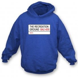 The Recreation Ground BA2 4DS (Bath Rugby Influenced) Kids Hooded Sweatshirt