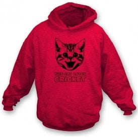 This Cat Loves Cricket Hooded Sweatshirt