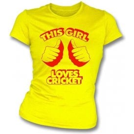 This Girl Loves Cricket- Ladies Slimfit T-shirt