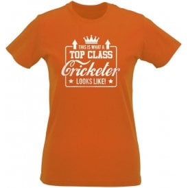 Top Class Cricketer Womens Slim Fit T-Shirt