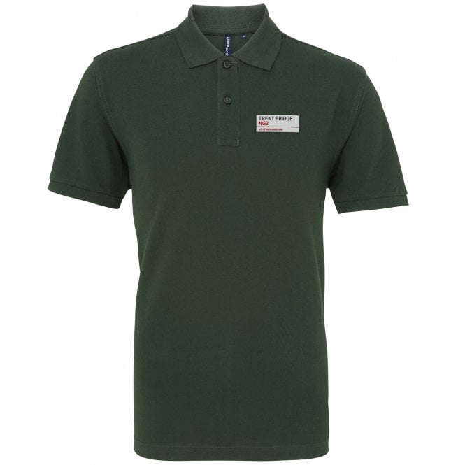 Trent Bridge NG2 (Nottinghamshire) Embroidered Left Breast Logo Polo Shirt