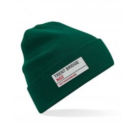 Trent Bridge NG2 (Nottinghamshire) Embroidered Organic Cotton Beanie