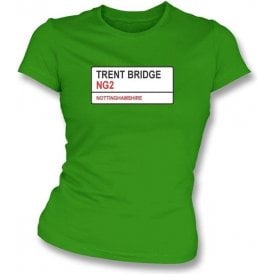 Trent Bridge NG2 Women's Slim Fit T-shirt (Nottinghamshire)