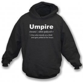 Umpire Dictionary Definition Hooded Sweatshirt