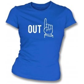 Umpire "Out" Womens Slim Fit T-Shirt