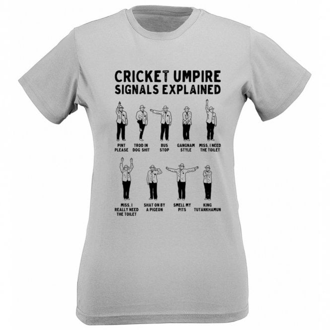 Umpire Signals Organic Womens Slim Fit T-Shirt