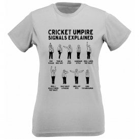 Umpire Signals Organic Womens Slim Fit T-Shirt