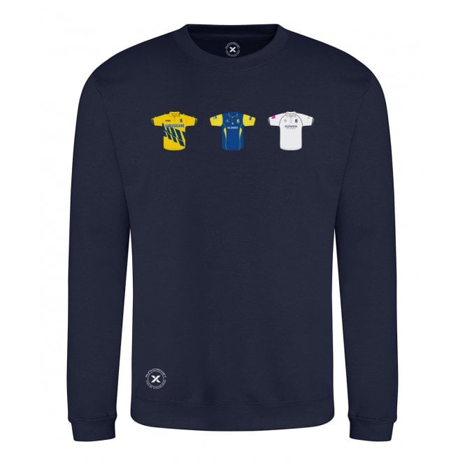 Warwickshire Retro Cricket Kits (True Colours Collab) Organic Sweatshirt