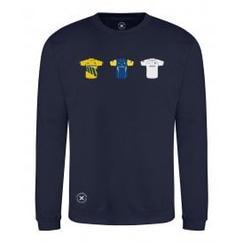 Warwickshire Retro Cricket Kits (True Colours Collab) Organic Sweatshirt