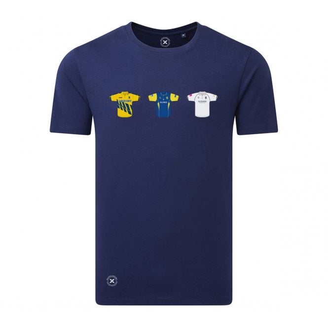 Warwickshire Retro Cricket Kits (True Colours Collab) Organic T-Shirt